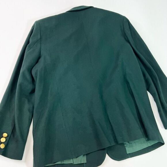 Vintage Pendleton Jacket Womens 16 Blazer Career Virgin Wool Green Lined - Picture 10 of 11